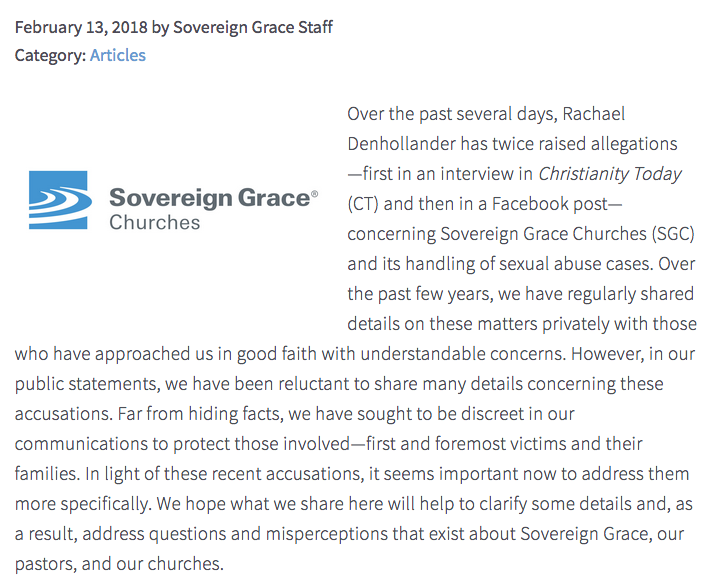  http://www.sovereigngrace.com/sovereign-grace-blog/post/a-response-to-allegations-against-sovereign-grace-churches
